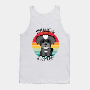 Cute schnauzer dog is a good boy Tank Top